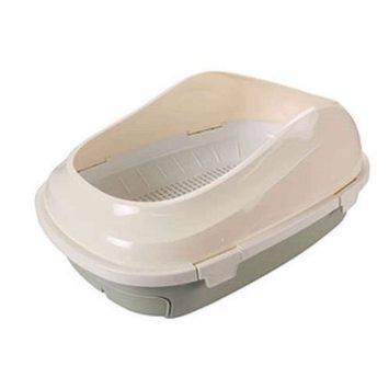 AnimAll (ЭнимАлл) Cat Toilet А 1061- Туалет с сеткой и завышенными бортиками под наполнитель для взрослых кошек