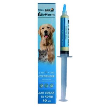 AnimAll VetLine (ЭнимАлл ВетЛайн) DeWorm - Антигельминтный препарат для собак и котов (суспензия)