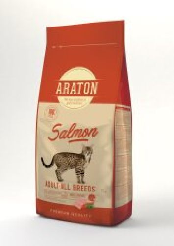Araton Salmon Adult All Breeds Сухой корм с лососем для взрослых кошек (лосось)