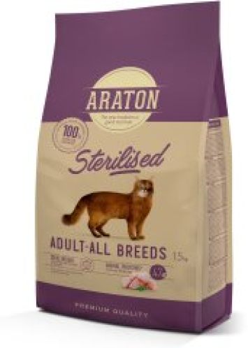 Araton Sterelized Adult All Breeds - Сухой корм для стерилизованных кошек (с курицей)