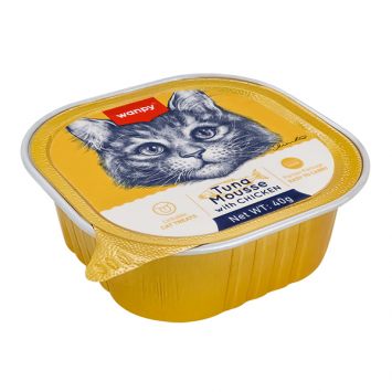 Wanpy (Ванпи) Tuna&Chicken - Влажный корм консервы для котов тунец курица