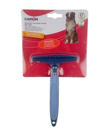 Camon (Камон) Rastrello con denti rotanti - расческа с 27 вращающимися зубцами для вычесывания собак