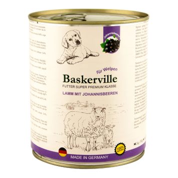 Baskerville (Баскервиль) Super Premium - Консервированный корм для щенков (ягненок/смородина)