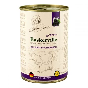 Baskerville (Баскервиль) Super Premium - Консервированный корм для щенков (телятина/ежевика)