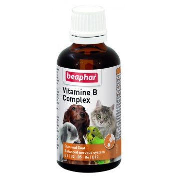Beaphar (Беафар) Vitamine B Complex - для собак, кошек, птиц и грызунов, 50 мл