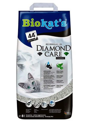 Biokat's (Биокетс) Diamond Care Classic - Наполнитель комкующийся c активированным углем, без запаха