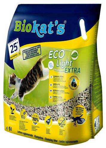 Biokat's (Биокетс) Eco Light Extra - Наполнитель Тофу комкующийся для кошачьего туалета с углем