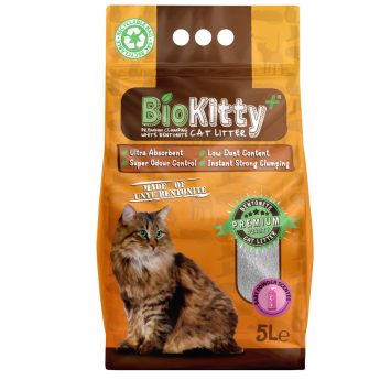 BioKitty Super - бентонитовый наполнитель, с ароматом детской присыпки