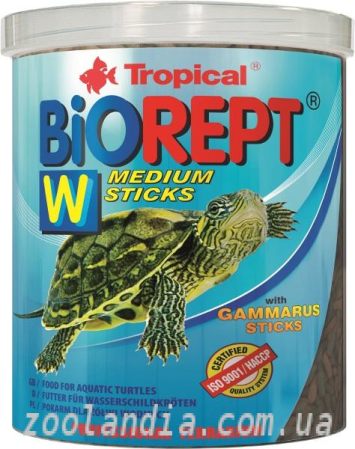 Tropical  (Тропикал) Biorept W -Основной корм для водно-сухопутных и болотных черепах