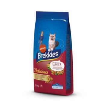 Brekkies (Брекис) Cat Delice Meat - корм для взрослых кошек с курицей