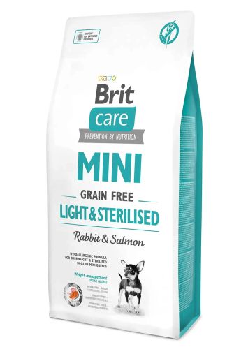 Brit Care (Брит Кеа) Mini Grain Free Light &Sterilised - Беззерновой корм для стерилизованных собак малых пород (кролик/лосось)