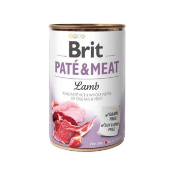 Brit Pate &Meat Lamb - консервы для собак, ягненок