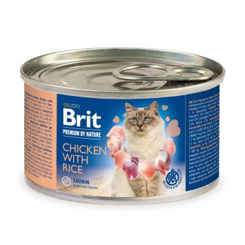 Brit Premium Chicken &Rice - влажный корм для кошек (курица/рис)