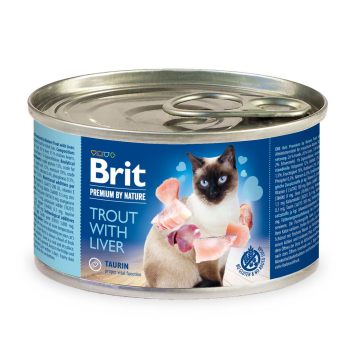 Brit Premium Trout &Liver - влажный корм для кошек (форель/печень)