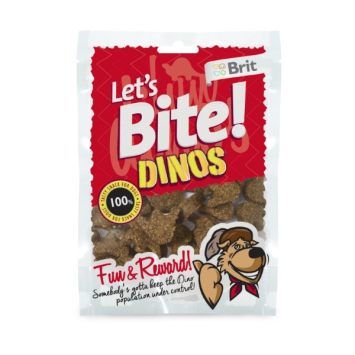 Brit (Брит) Lets Bite Тренировочные Лакомства-динозаврики с ягненком для собак