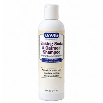 Davis (Девіс) Baking Soda & Oatmeal - Дезодорирующий шампунь глубокого очищения для собак и котов с успокаивающим действием, концентрат
