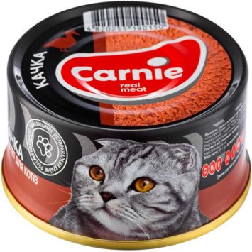 Carnie (Карни) – Консервированный паштет для взрослых котов (утка)