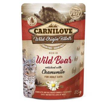 Carnilove (Карнилав) Cat Pouch Wild Boar & Chamomile - Корм влажный для котов с кабаном и ромашкой