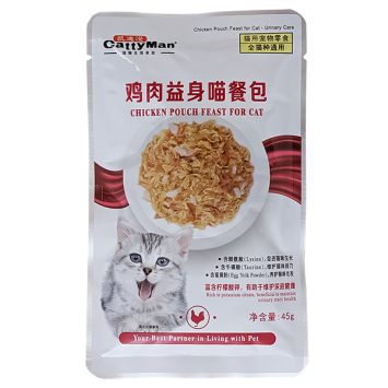 CattyMan (КэттиМэн) Urinary Care Chicken Feast Влажный корм в желе для кошек склонных к МКБ (курица с макрелью)
