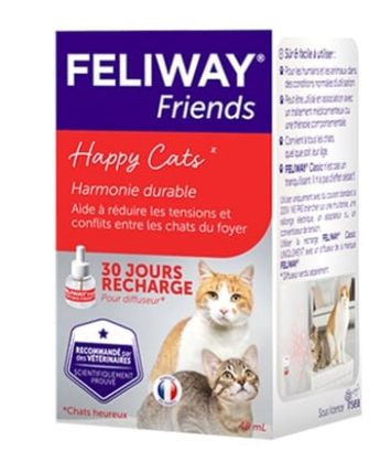 Ceva Feliway Friends (Сева Феливей Френдс) Коррекция поведения, феромон для нескольких кошек в помещении, сменный блок 48 мл