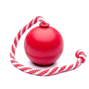 SodaPup (Сода Пап) USA-K9 Cherry Bomb – Іграшка-диспенсер для ласощів Бомба з суперміцного матеріалу для собак, червона