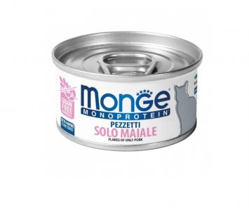 Monge (Монж) Monoprotein Cat Pork - Влажный корм для взрослых котов, мясные хлопья со свининой