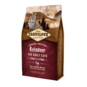 Carnilove (Карнилав) Cat Raindeer Energy &Outdoor - корм для взрослых активных кошек, с мясом северного оленя