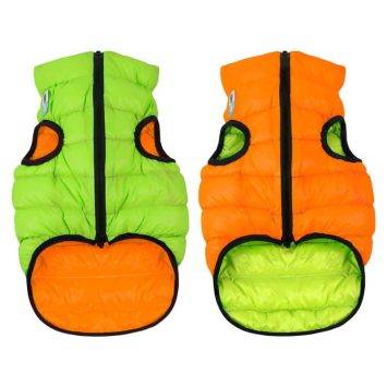 Collar (Коллар) AiryVest двусторонняя курточка для собак, оранжево-салатовая