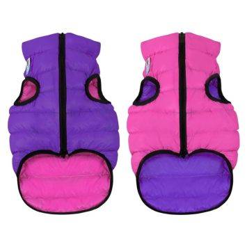 Collar (Коллар) AiryVest двусторонняя курточка для собак, розово-фиолетовая
