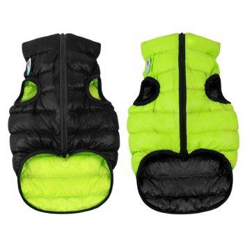 Collar (Коллар) AiryVest двусторонняя курточка для собак, салатово-черная