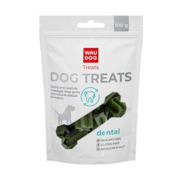 Collar (Коллар) WAUDOG Treats Лакомства для собак стоматологическая палочка со вкусом шпината и ванил, 100 г