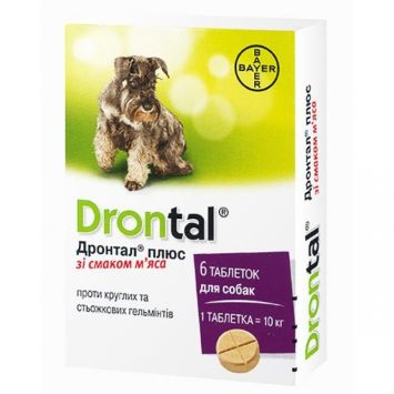 Drontal Plus (Дронтал плюс) таблетки Ангельминтик для собак ангельминтик широкого спектра