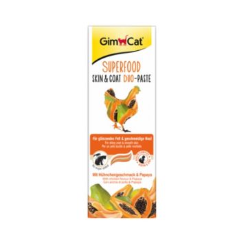 GimCat (Джимкет) Superfood Дуо-паста для кожи и шерсти с курицей и папайей