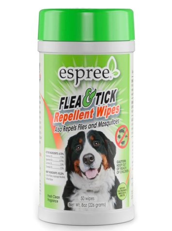 Espree (Эспри) Flea &Tick Repellent Wipes - Салфетки для дополнительной защиты от блох и клещей