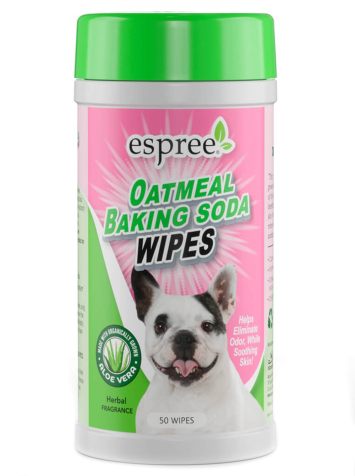 Espree (Эспри) Oatmeal Baking Soda Wipes - Влажные салфетки с пищевой содой для Сухой кожи собак