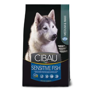 Farmina (Фармина) Cibau Sensitive Fish Medium/Maxi – Сухой корм для взрослых собак средних и крупных пород с чувствительным пищеварением (рыба)