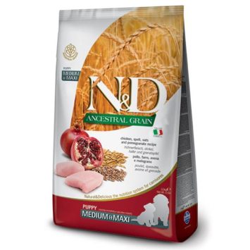 Farmina (Фармина) N&D Low Grain Chicken &Pomegranate Puppy Medium &Maxi - Низкозерновой Сухой корм для щенков средних и крупных пород (курица/гранат)