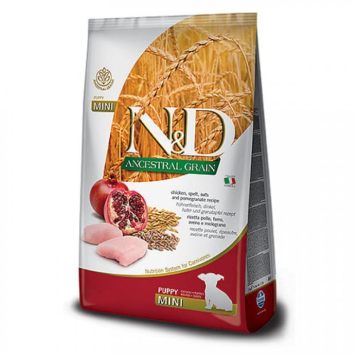 Farmina (Фармина) N&D Low Grain Chicken &Pomegranate Puppy Mini - Низкозерновой Сухой корм для щенков мелких пород (курица/гранат)