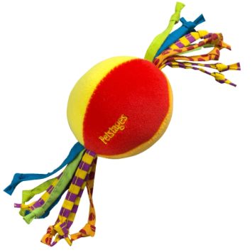 PETSTAGES Cool Teether Игрушка для собак и щенков "Мячик с гелевым наполнителем и шнурками"