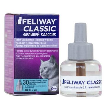 Ceva Feliway (Феливей Классик) Коррекция поведения, феромон для кошек, (сменный блок), 48 мл