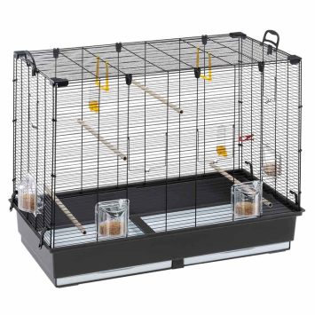 Ferplast (Ферпласт) Cage Piano 6 Black клетка для канареек и других мелких экзотических птиц, 87x46,5x70 см (черный металл)