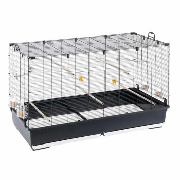 Ferplast (Ферпласт) Cage Piano 8 Black большая клетка для канареек, попугаев и других мелких птиц, 118х59х75 см (черный металл)