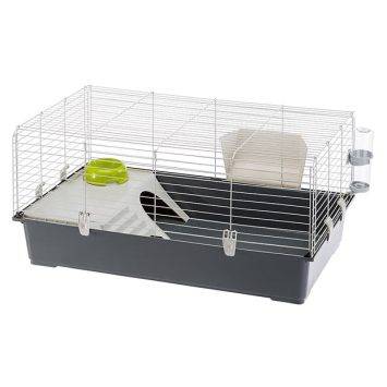 Ferplast (Ферпласт) Cage Rabbit 100 Gray клетка для кролика, 95x57x46 см (серый металл)
