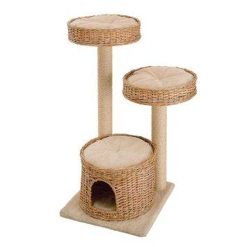 Ferplast (Ферпласт) Cat Tree Amir игровой комплекс для кошек с домиком, спальным местом и колонами из сизаля