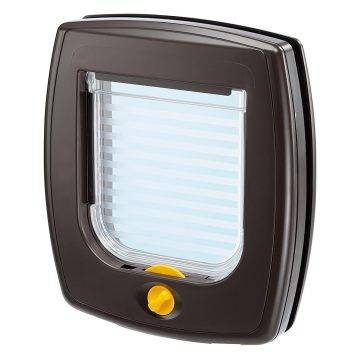 Ferplast (Ферпласт) Swing 3 Basic Brown двери врезные для кошек и щенков (коричневый)