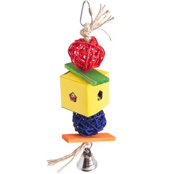 Flamingo (Фламинго) Papyr Parakeet Toy Cube Small - Подвесная игрушка для средних и крупных попугаев