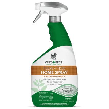 Vet`s Best (Ветс Бест) Flea + Tick Home Spray - Универсальный домашний спрей от блох, клещей и москитов для собак и для дома
