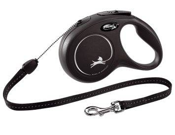 Flexi New Classic S - поводок-рулетка для собак до 12 кг, трос, 8 м