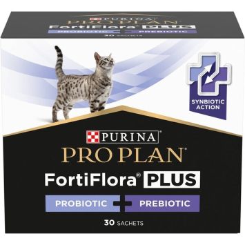 Pro Plan Veterinary Diets FortiFlora Plus - Пробиотик с пребиотиком для взрослых кошек и котят для поддержания нормальной миклофлоры