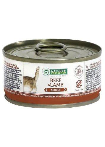Nature's Protection (Нейчерс Протекшн) Adult Beef &Lamb – Консервированный корм для взрослых котов (говядина/ягненок)